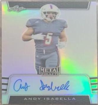 Andy Isabella #BA-AI1 Football Cards 2019 Leaf Metal Draft Autographs