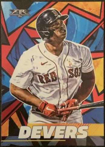 Rafael Devers #2 Baseball Cards 2021 Topps Fire