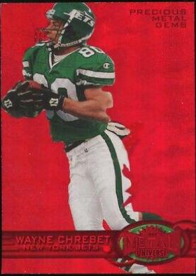 Wayne Chrebet #15 Football Cards 1997 Metal Universe