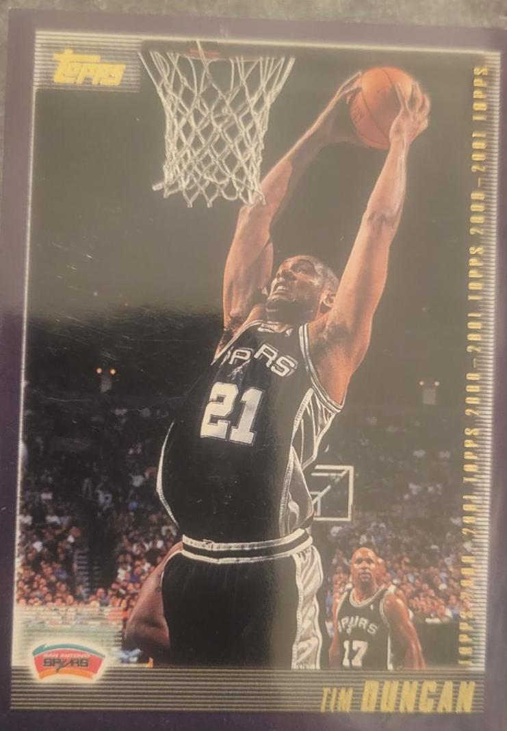 Tim Duncan Basketball Cards 2000 Topps