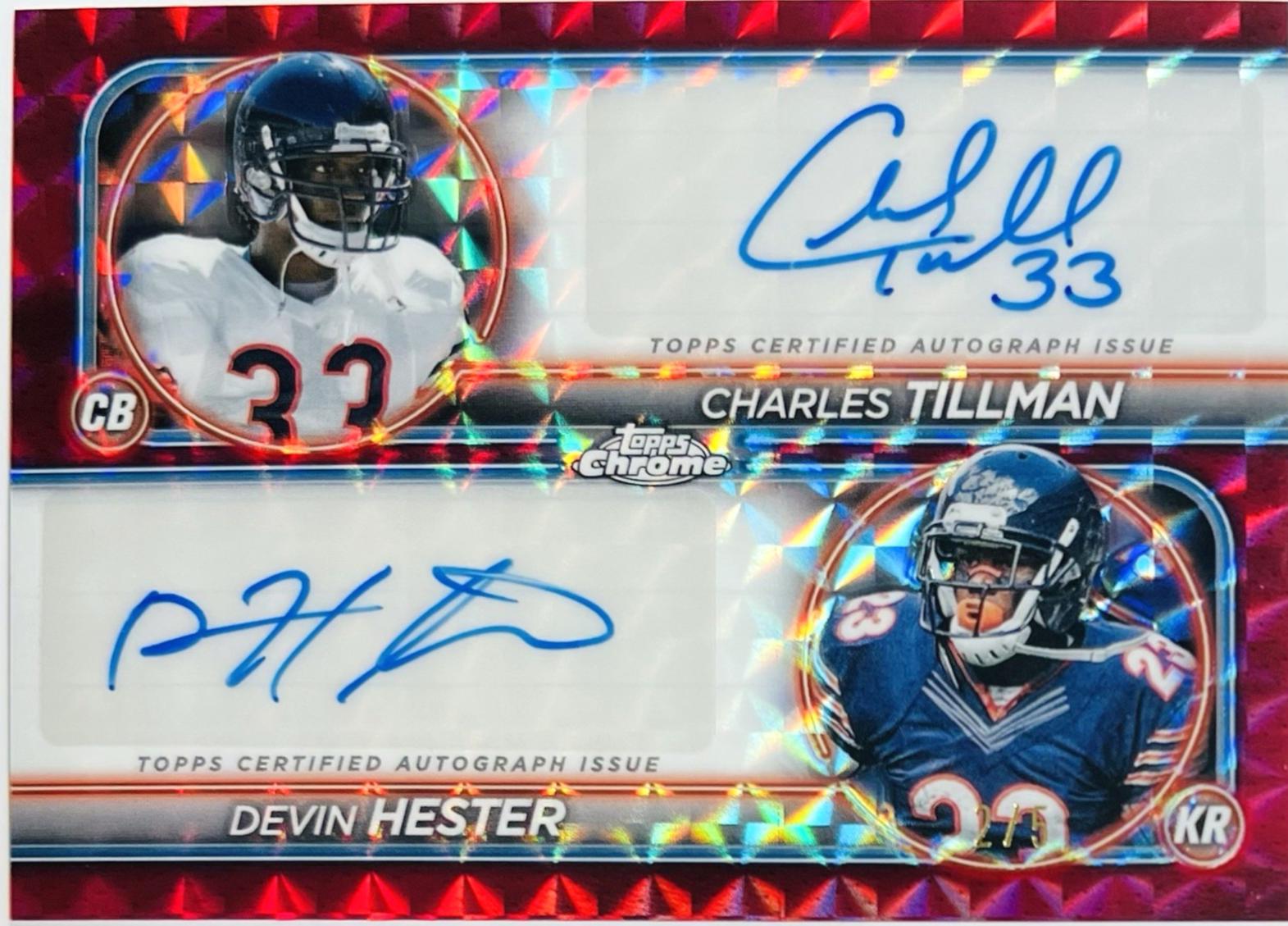 Devin Hester / Charles Tillman [Red Refractor] #DA-CHI