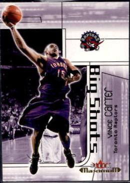 Vince Carter #15 Basketball Cards 2001 Fleer Maximum Big Shots