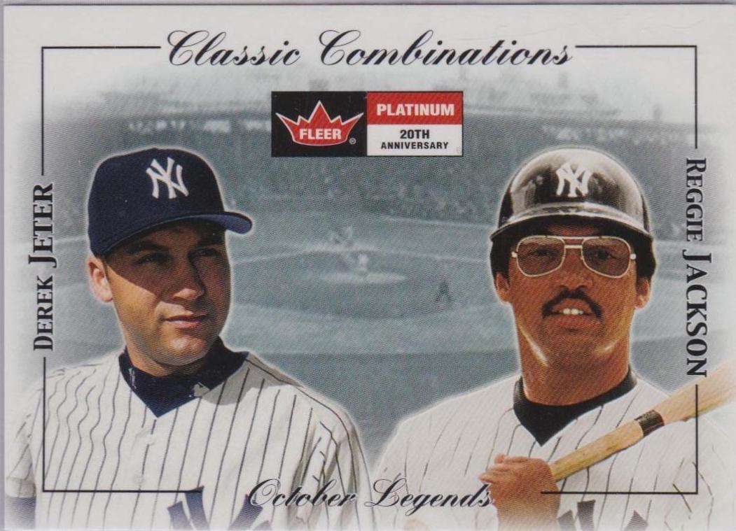D. Jeter, R. Jackson #CC39 Baseball Cards 2001 Fleer Platinum Classic Combinations