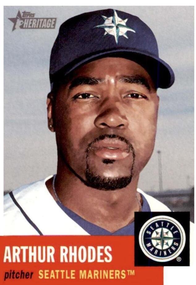 Arthur Rhodes #31 Baseball Cards 2002 Topps Heritage