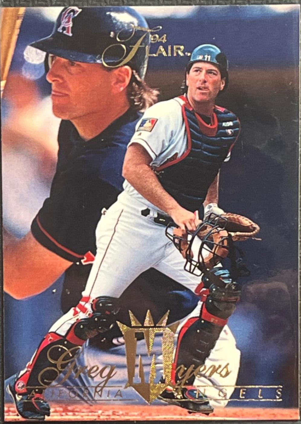 Greg Myers #25 Baseball Cards 1994 Flair