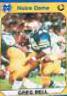 Greg Bell #45 Football Cards 1990 Notre Dame Collegiate Collection
