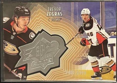 Trevor Zegras #SF-2 Hockey Cards 2021 Upper Deck SPx Finite