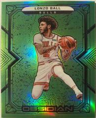 Lonzo Ball [Green Flood] #115 Prices | 2021 Panini Obsidian