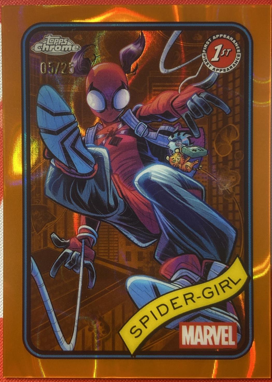Spider-Girl Orange Lava Refractor