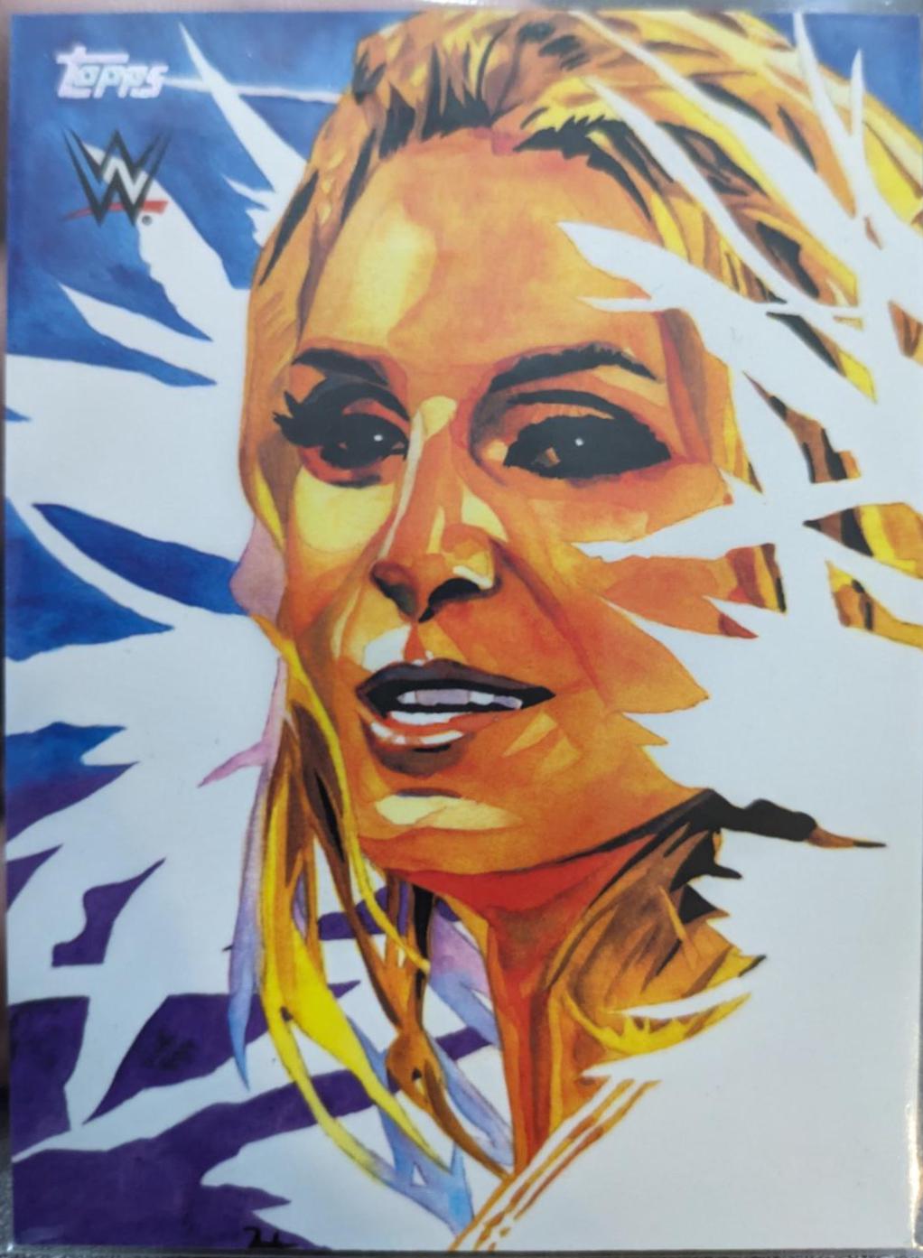 Charlotte Flair #RS-3 Wrestling Cards 2021 Topps WWE Undisputed Rob Schamberger Illustrations