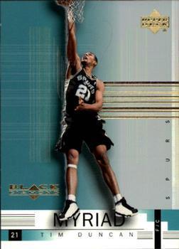 Tim Duncan #M2 Basketball Cards 1999 Upper Deck Black Diamond Myriad