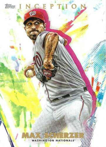 Max Scherzer #5 Baseball Cards 2020 Topps Inception