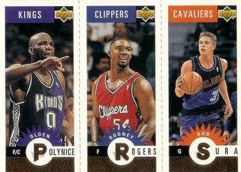 Polynice, Rogers, Sura Basketball Cards 1996 Collector's Choice Mini