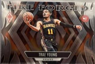 Trae Young #2 Basketball Cards 2023 Panini Phoenix Fire Forged