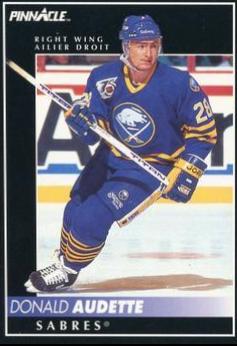 Donald Audette #38 Hockey Cards 1992 Pinnacle Canadian
