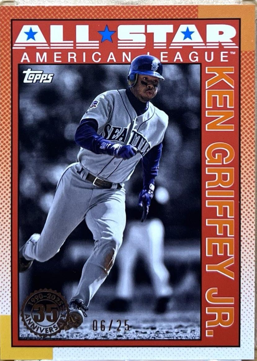 Ken Griffey Jr. [Orange Crackle Foil] #90AS-34