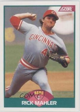 Rick Mahler #79T Baseball Cards 1989 Score Traded