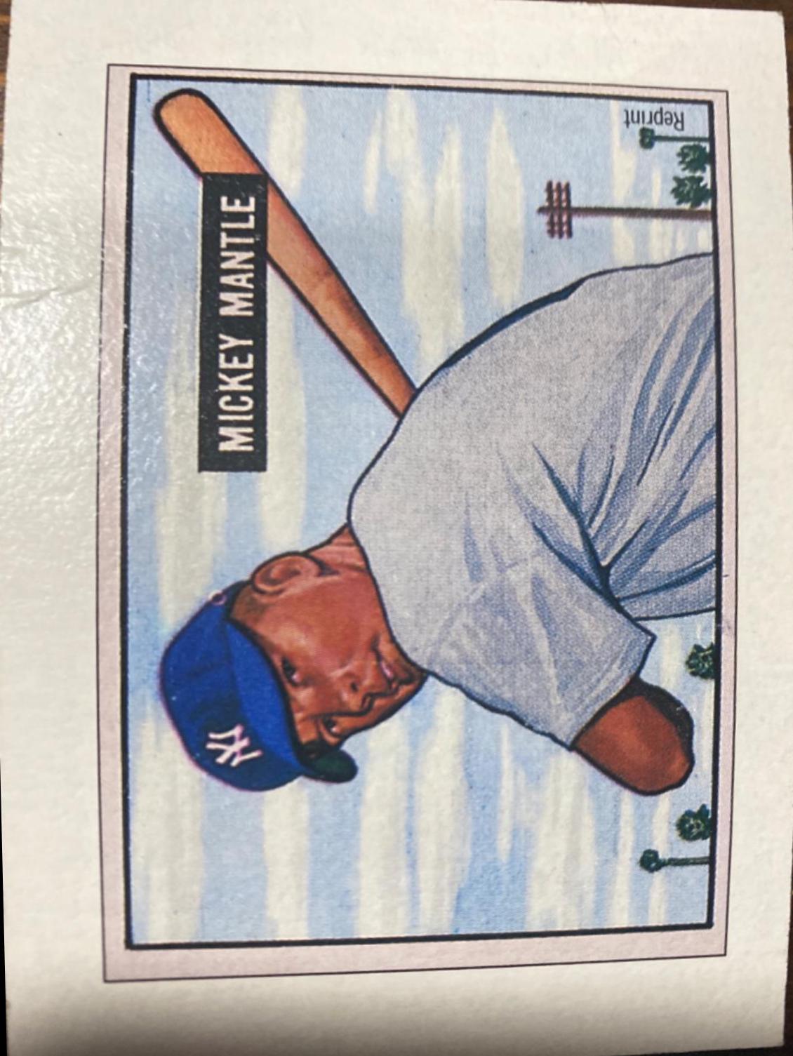 Mickey Mantle: 1951 Baseball Cards 1989 Bowman Insert