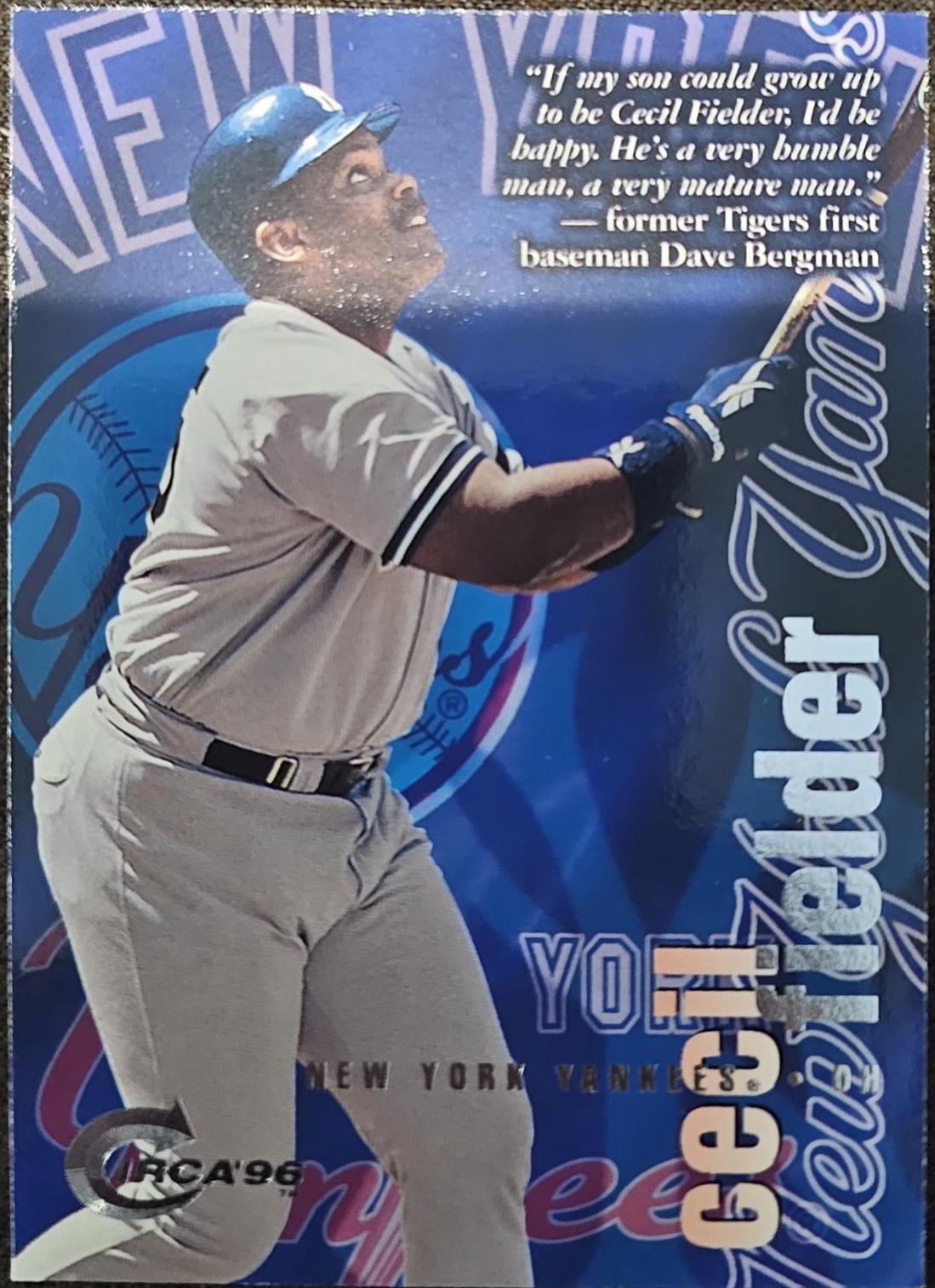 Cecil Fielder #63 Baseball Cards 1996 Circa