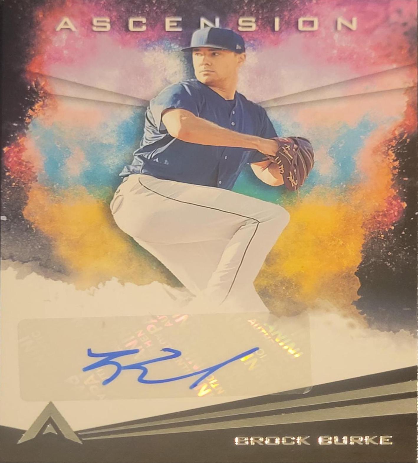 Brock Burke #AA-BB Baseball Cards 2021 Panini Chronicles Ascension Autographs
