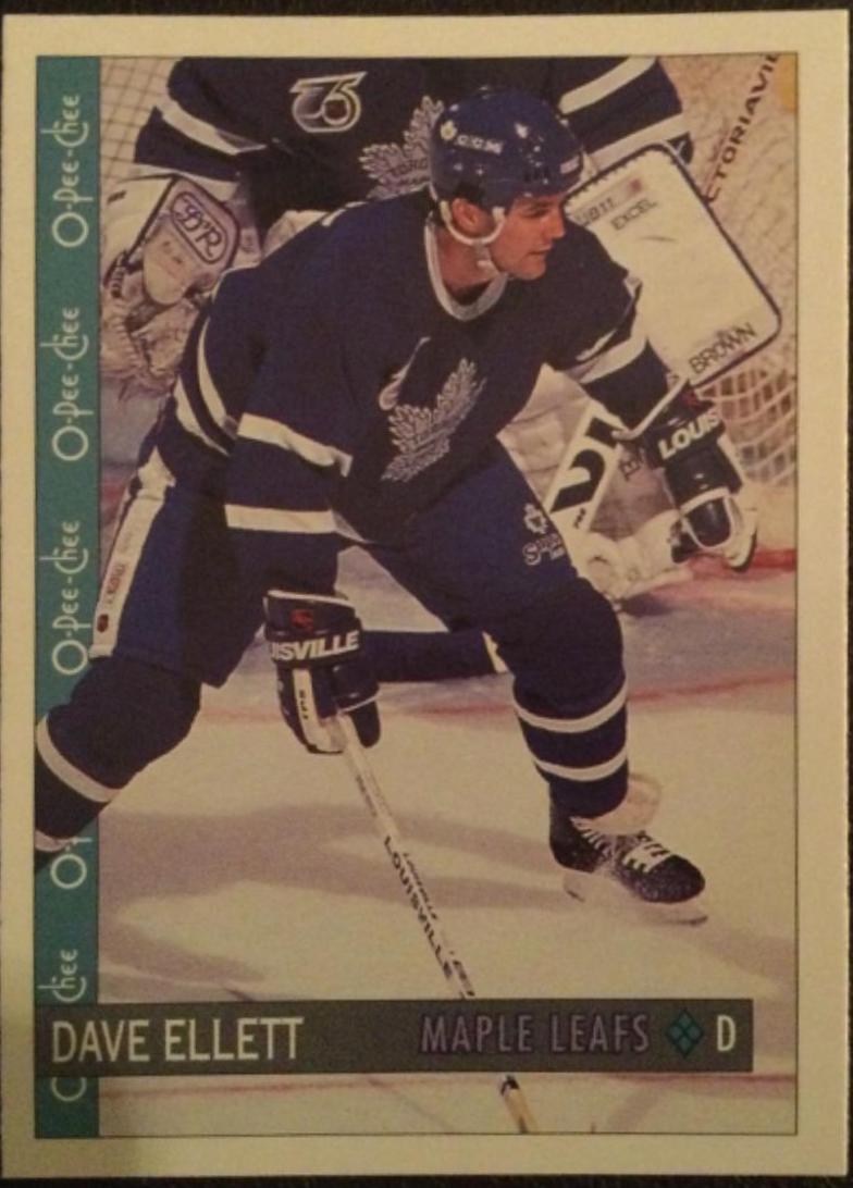 Dave Ellett #9 Hockey Cards 1992 O-Pee-Chee