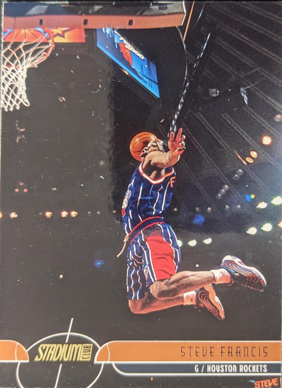 Steve Francis #60 Basketball Cards 2001 Stadium Club