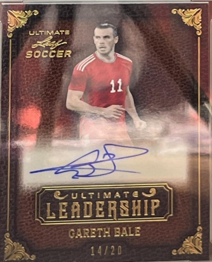 Gareth Bale #L-GB1 2022 Leaf Ultimate Leadership Autograph Soccer