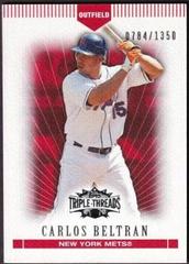 Carlos Beltran #30 Baseball Cards 2007 Topps Triple Threads Prices