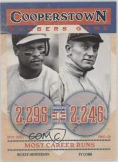 Rickey Henderson, Ty Cobb