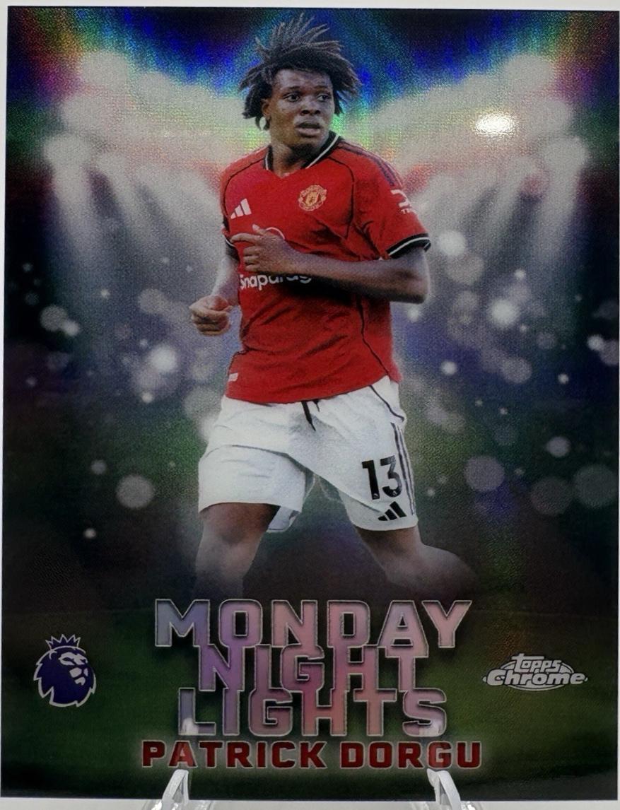 Patrick Dorgu #MNL-30 2025 Topps Chrome Premier League Monday Night Lights