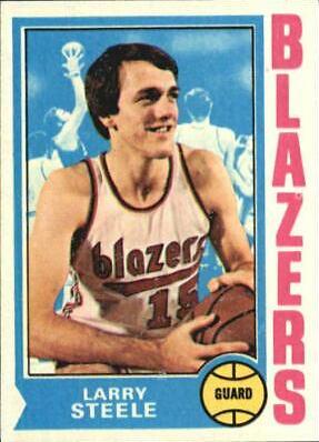 Larry Steele #21 Basketball Cards 1974 Topps