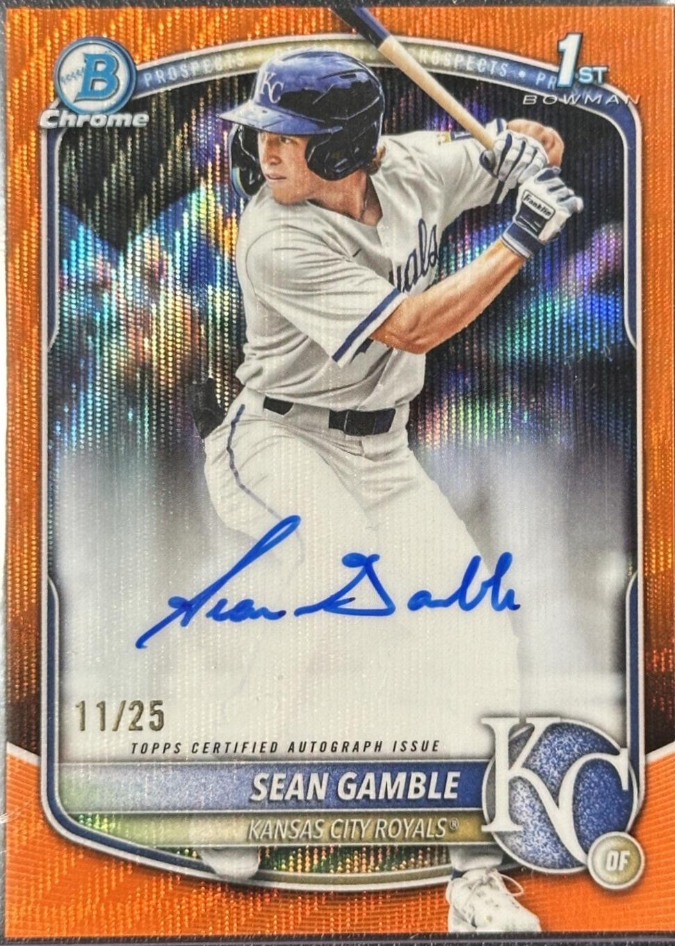 Sean Gamble [Orange Wave Refractor] #CPA-SG