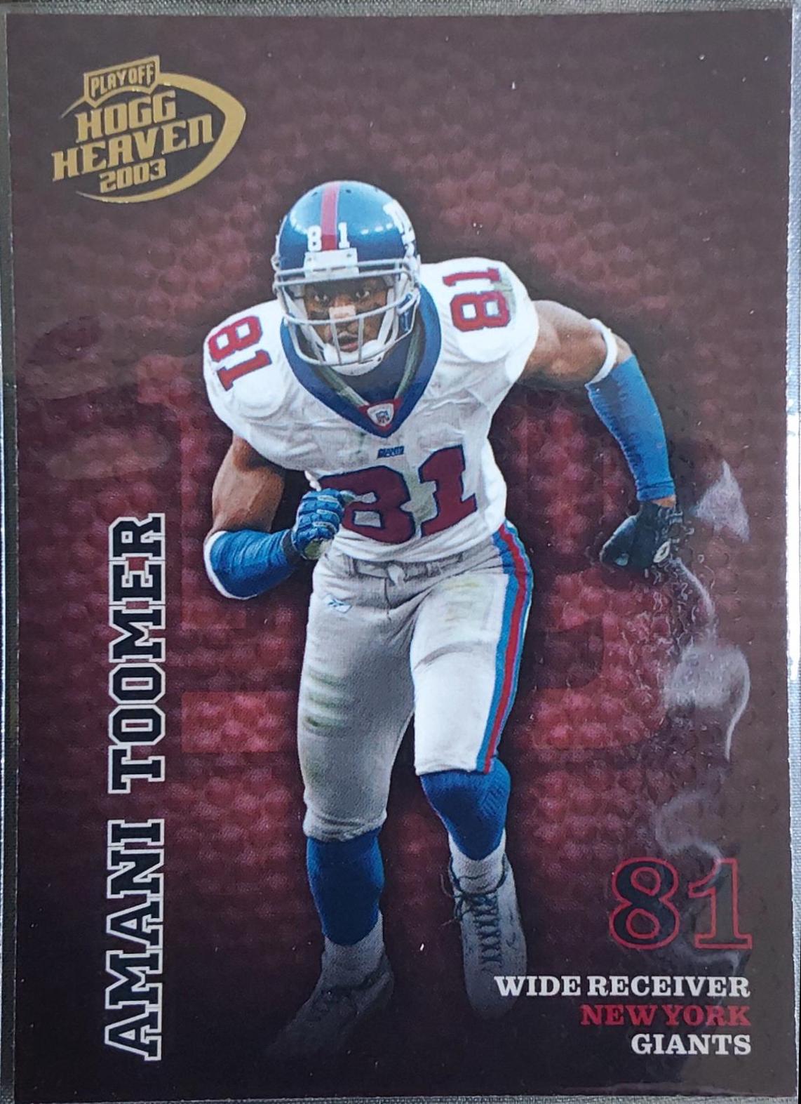 Amari Toomer #96 2003 Playoff Hogg Heaven Football