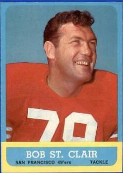 Bob St. Clair #140 Football Cards 1963 Topps