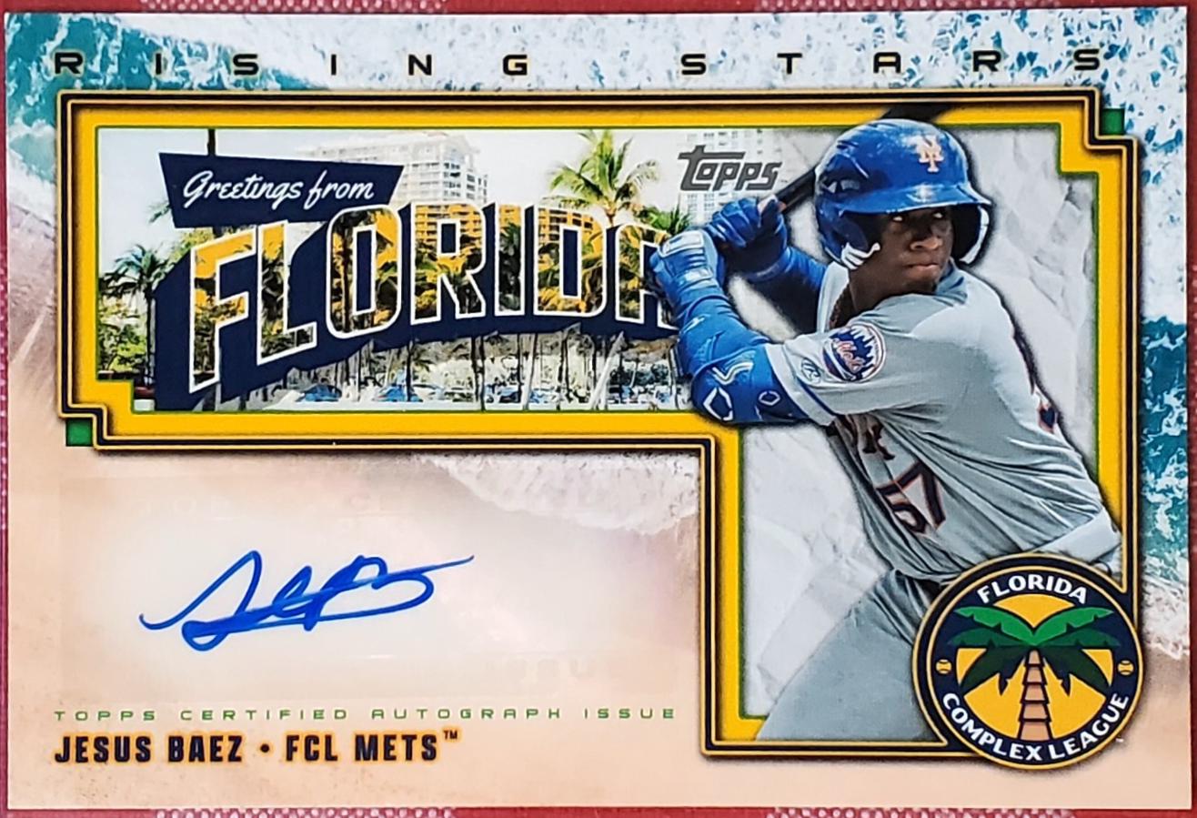 Jesus Baez #CLRSA-JB Baseball Cards 2024 Topps Pro Debut Complex League Rising Star Autograph