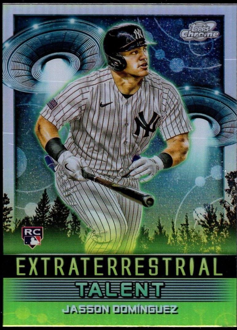 Jasson Dominguez #ET-3 Baseball Cards 2024 Topps Cosmic Chrome Extraterrestrial Talent