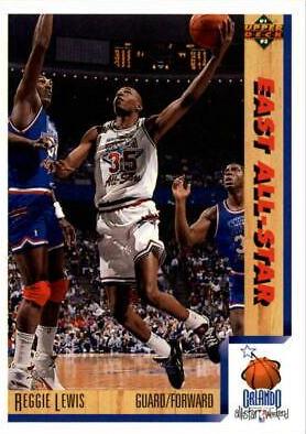 Reggie Lewis #458 Basketball Cards 1991 Upper Deck