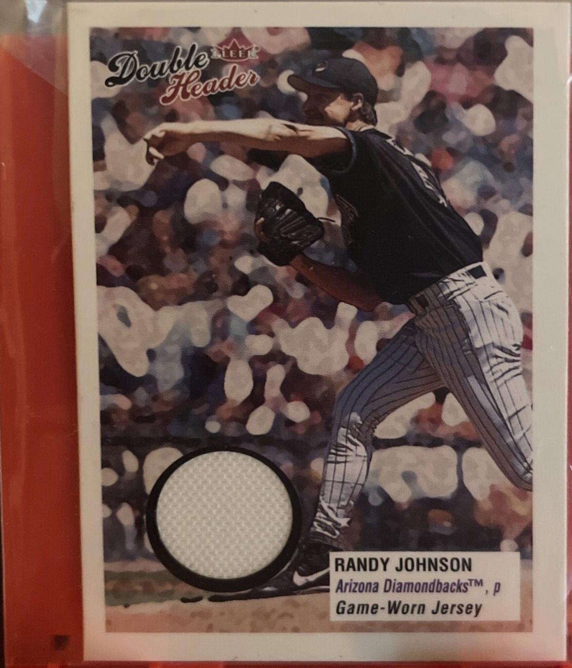 Randy Johnson #124 Baseball Cards 2003 Fleer Double Header
