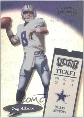 Troy Aikman #192 1999 Playoff Contenders Football