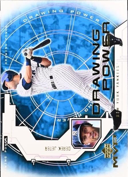 Derek Jeter #DP8 Baseball Cards 2001 Upper Deck MVP Drawing Power