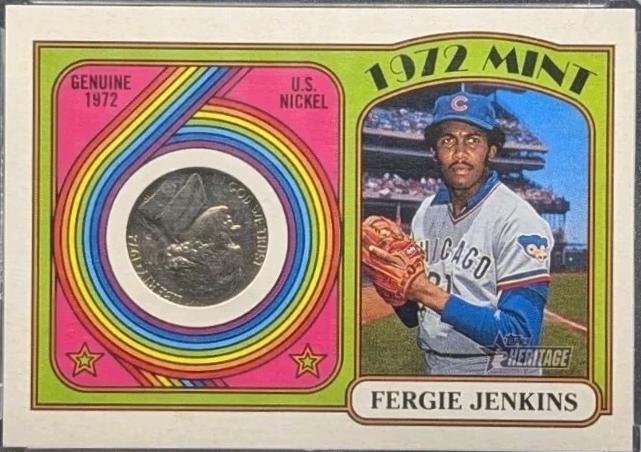 Fergie Jenkins 1972 Mint #MIR-FJ Baseball Cards 2021 Topps Heritage 1972 Mint