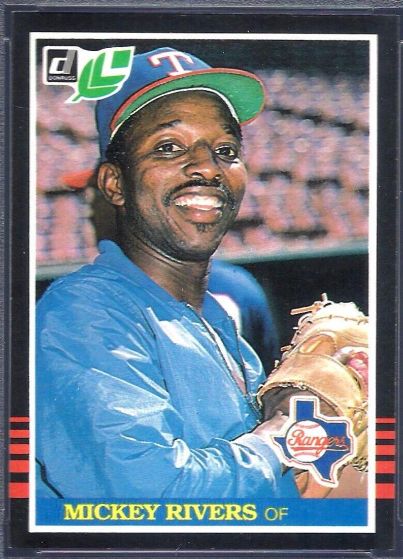 Mickey Rivers #35 Baseball Cards 1985 Leaf