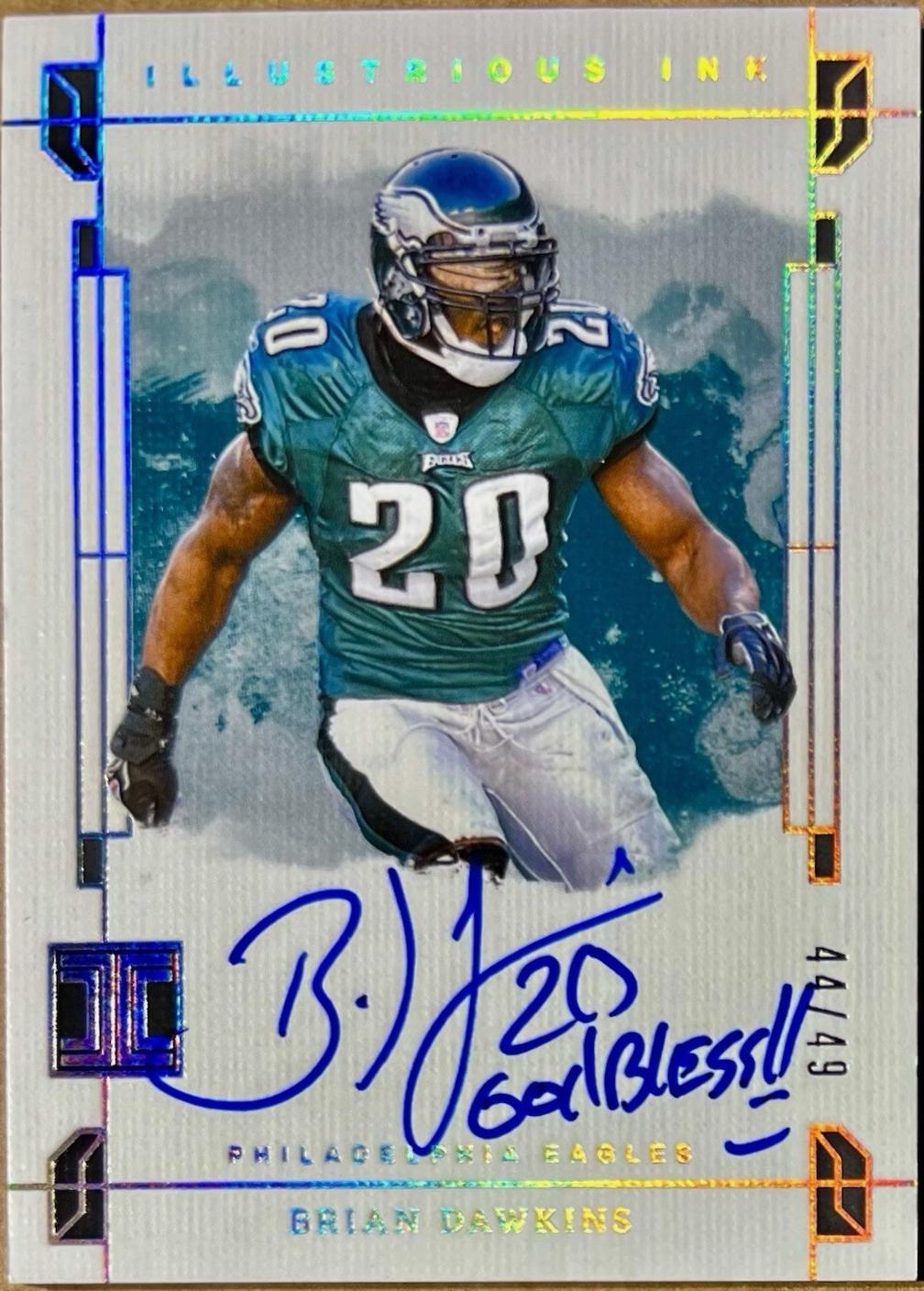 Brian Dawkins #8 Football Cards 2024 Panini Impeccable Illustrious Ink
