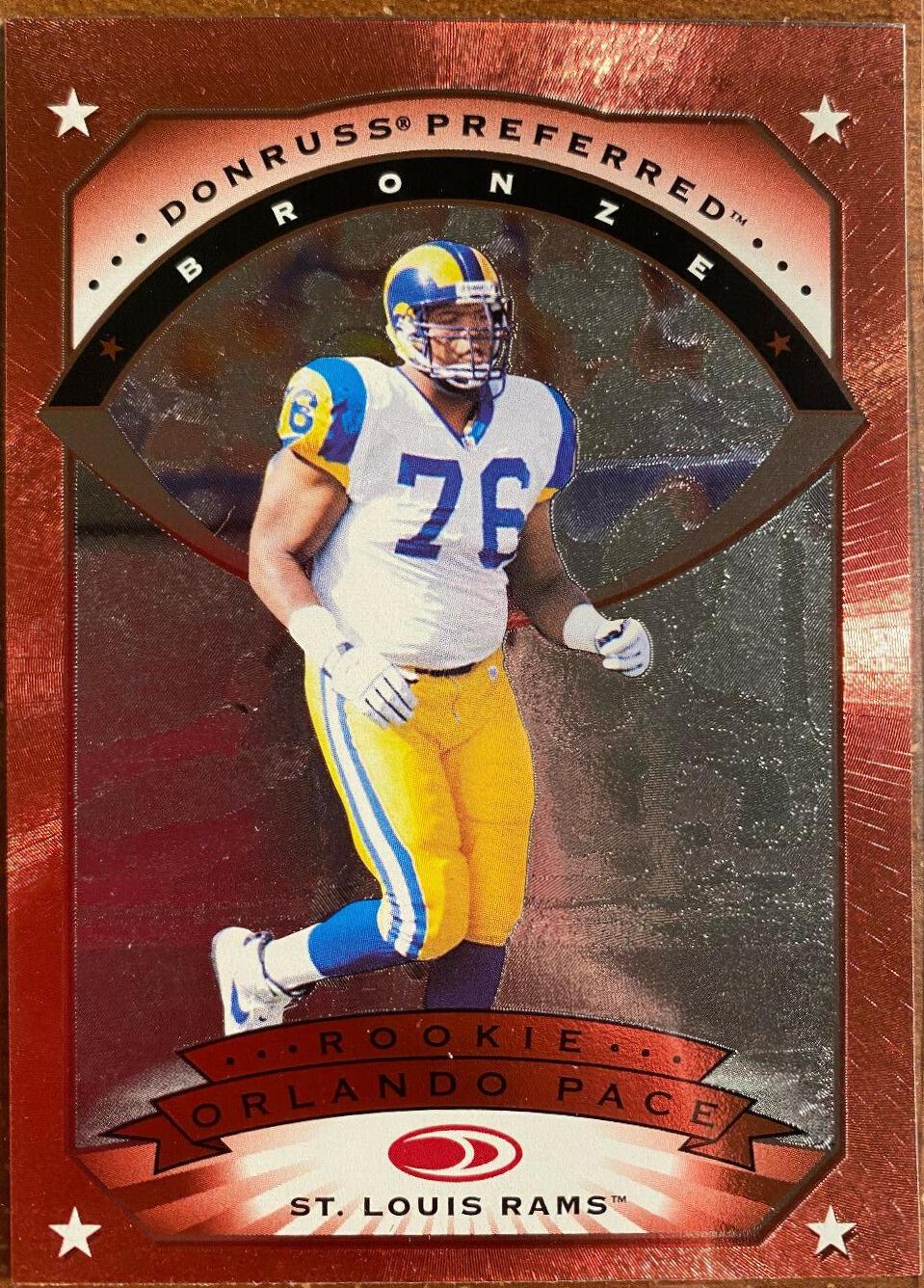 Orlando Pace #115 Football Cards 1997 Donruss Preferred
