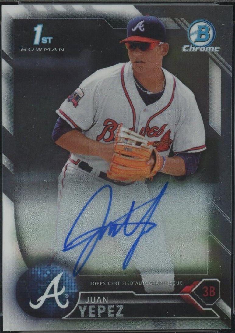 Juan Yepez #CPA-JY 2016 Bowman Prospect Autographs Baseball