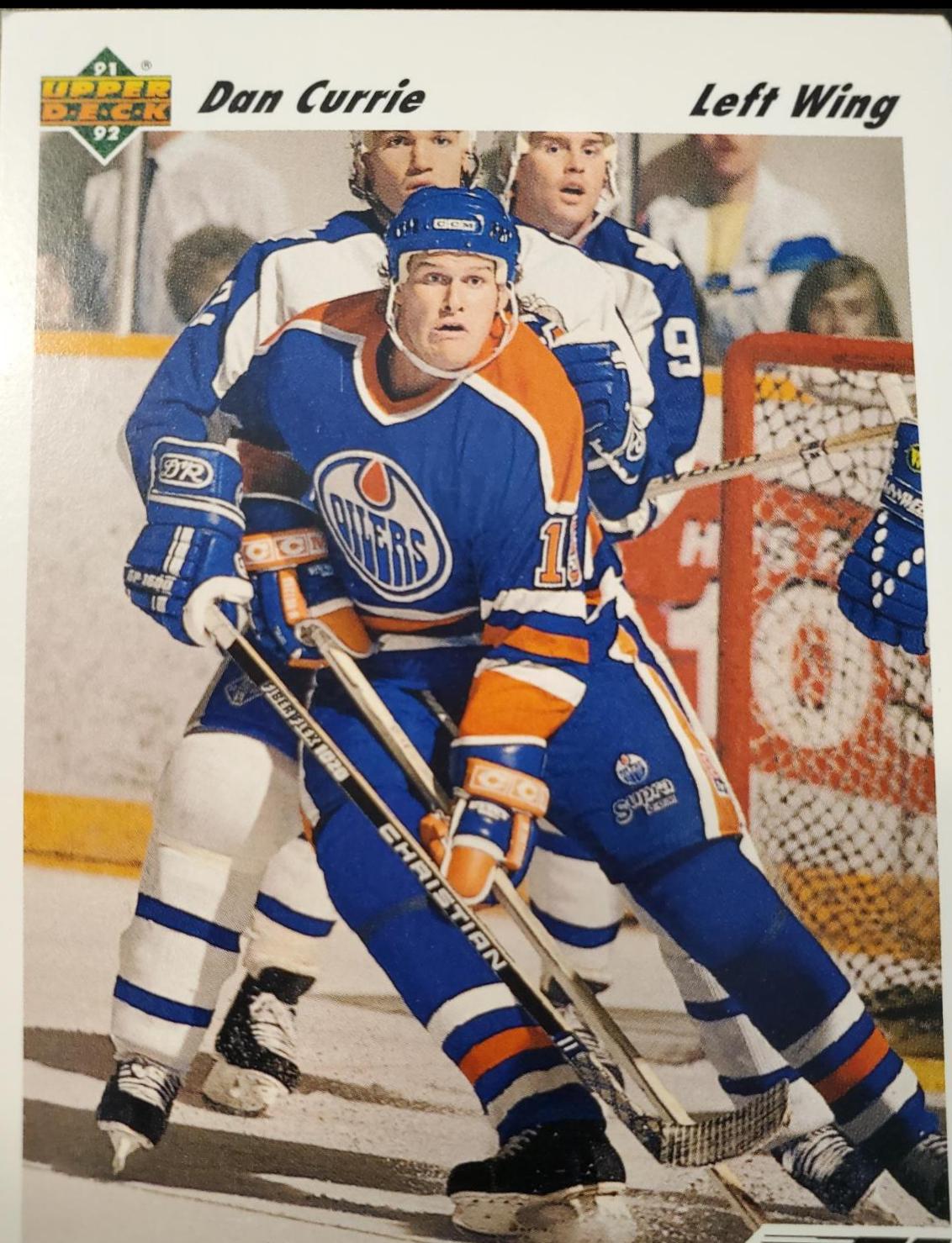 Dan Currie #347 Hockey Cards 1991 Upper Deck