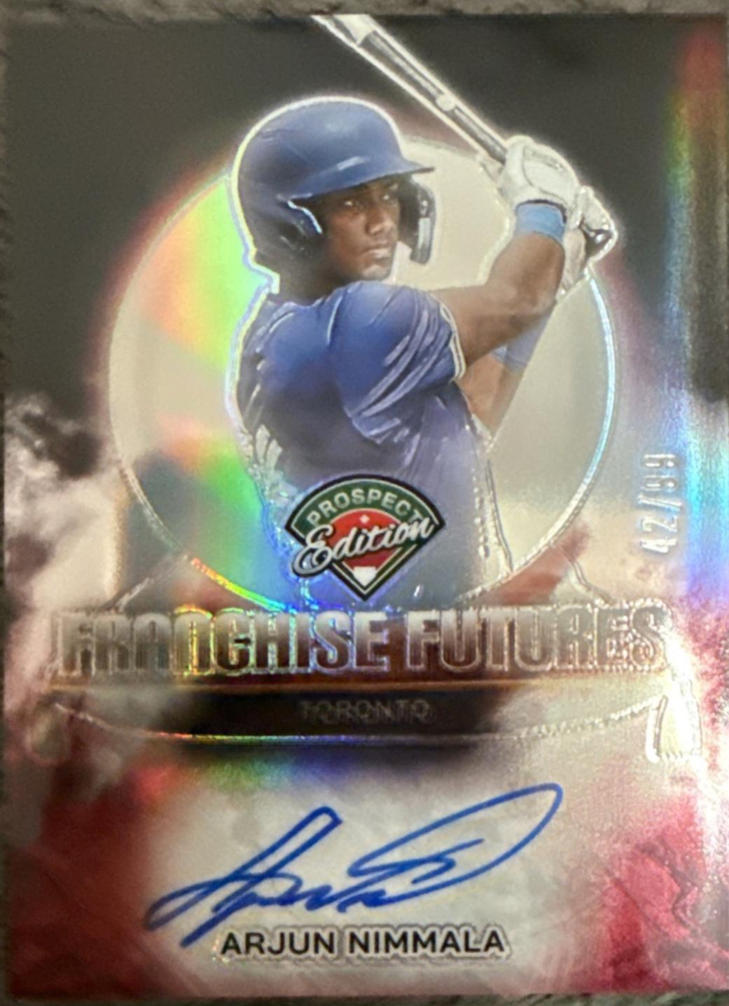 Arjun Nimmala [Red] #FFS-AN Prices | 2025 Panini Prospect Edition ...