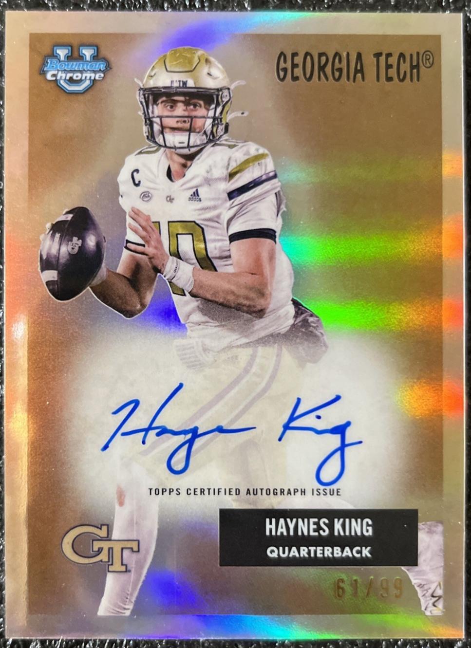 Haynes King #55AV-HK 2025 Bowman University Chrome 1955 Bowman Football Autographs