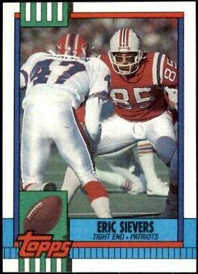 Eric Sievers #428 Football Cards 1990 Topps