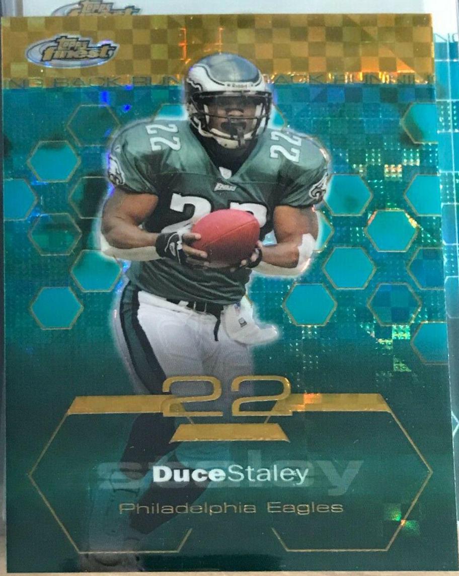 Duce Staley #6 Football Cards 2003 Topps Finest